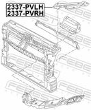 FEBEST Опора, рама автомобиля 2337-PVRH