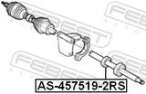 FEBEST Drivaxellager AS-457519-2RS