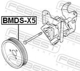 FEBEST Rihmaratas, roolivõimendi pump BMDS-X5