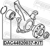 FEBEST Pyöränlaakerisarja DAC44820037-KIT