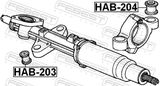 FEBEST Paigutus,rooliajam HAB-204