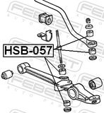 FEBEST Paigutus,stabilisaator HSB-057