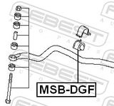 FEBEST Vakaajan hela MSB-DGF