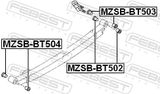 FEBEST Laagripuks, lehtvedru MZSB-BT502