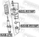 FEBEST Puks,amort NAB-278