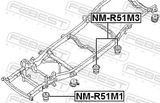 FEBEST Опора, рама автомобиля NM-R51M3