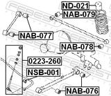 FEBEST Puks, stabilisaator NSB-001