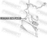 FEBEST Rõngastihend, jahutusvedelikuvoolik RINGAH-023-PCS10