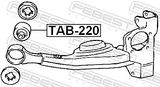 FEBEST Bussning, styrväxel TAB-220