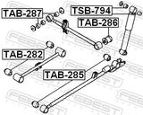 FEBEST Tukivarren hela TAB-287