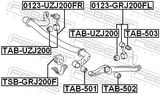 FEBEST Paigutus,stabilisaator TAB-503