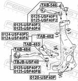 FEBEST Piekare, Šķērssvira TAB-546