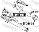 FEBEST Paigutus,rooliajam TGB-020
