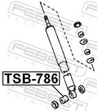 FEBEST Distantstoru, amort TSB-786