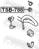 FEBEST Paigutus,stabilisaator TSB-788