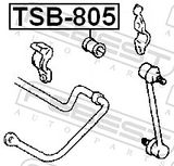 FEBEST Vakaajan hela TSB-805
