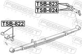 FEBEST Laagripuks, lehtvedru TSB-822