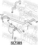 FEBEST Slang, vevhusventilation VLT-001