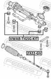 FEBEST Paigutus,rooliajam VWAB-TIGSG-KIT