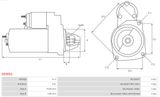 AS-PL Startmotor S9305S