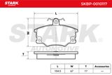 Stark Комплект тормозных колодок, дисковый тормоз SKBP-0010117