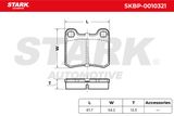 Stark Комплект тормозных колодок, дисковый тормоз SKBP-0010321