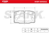 Stark Комплект тормозных колодок, дисковый тормоз SKBP-0010342