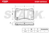 Stark Bremžu uzliku kompl., Disku bremzes SKBP-0011040