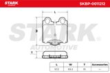 Stark Комплект тормозных колодок, дисковый тормоз SKBP-0011212