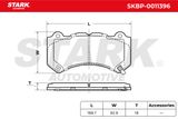 Stark Bremžu uzliku kompl., Disku bremzes SKBP-0011396