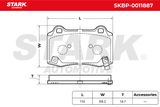 Stark Bremžu uzliku kompl., Disku bremzes SKBP-0011887