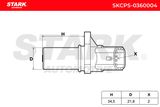 Stark Impulsgivare, vevaxel SKCPS-0360004