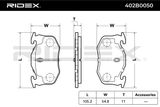 RIDEX Jarrupala, levyjarru 402B0050