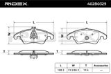 RIDEX Комплект тормозных колодок, дисковый тормоз 402B0329
