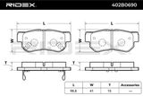 RIDEX Jarrupala, levyjarru 402B0690