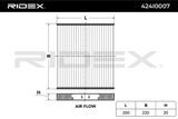 RIDEX Фильтр, воздух во внутренном пространстве 424I0007