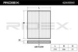 RIDEX Filter,salongiõhk 424I0041