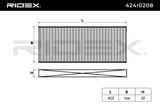 RIDEX Filter, kupéventilation 424I0208