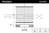 RIDEX Фильтр, воздух во внутренном пространстве 424I0324