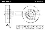 RIDEX Тормозной диск 82B0030