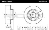 RIDEX Тормозной диск 82B0049