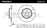 RIDEX Тормозной диск 82B0243