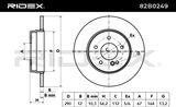 RIDEX Тормозной диск 82B0249