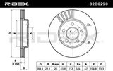 RIDEX Тормозной диск 82B0290