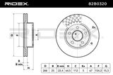RIDEX Тормозной диск 82B0320