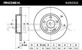 RIDEX Тормозной диск 82B0322