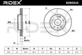 RIDEX Тормозной диск 82B0343