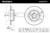 RIDEX Тормозной диск 82B0376