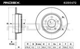 RIDEX Тормозной диск 82B0472