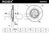 RIDEX Тормозной диск 82B0621